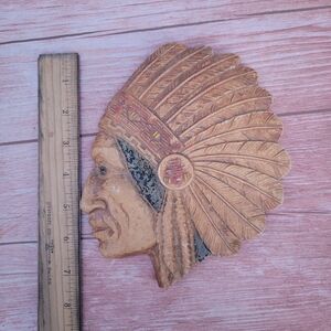Indian Chief Wall Plaque